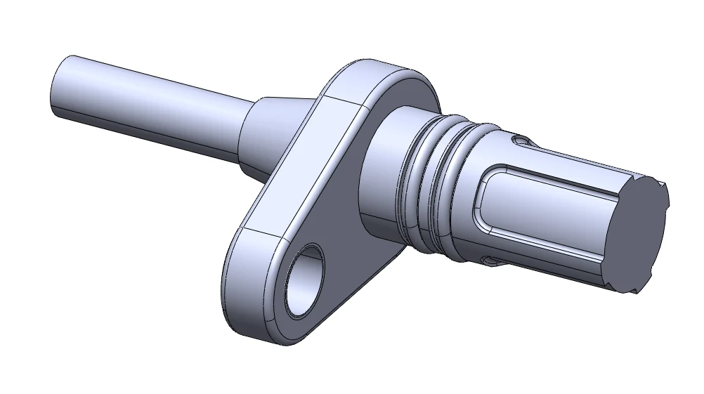 CAD Model preview for an example custom debris sensor